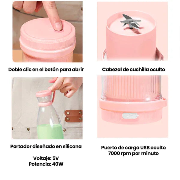 Mini Blender Pro | Batidos en 30 segundos, donde quieras